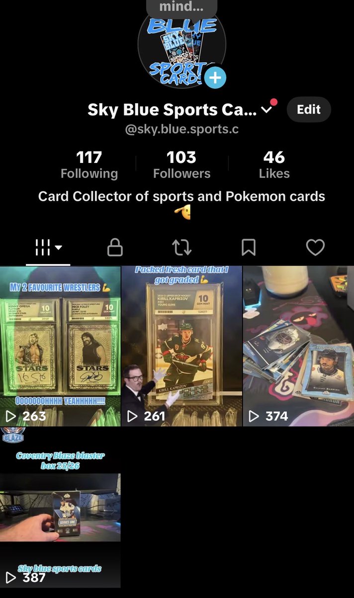 Dammm we hit 100 follows 💪

Appreciate everyone that’s followed 🩵

Hopefully some pack openings soon
On the channel 👍

<a href="/tiktok_uk/">TikTok UK</a> #tiktok #sportscards