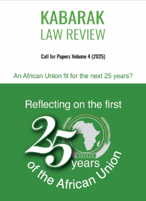 KABU Press | Forthcoming 
📘 Kabarak Law Review Vol. 4 (2025) - Out soon.
Theme: 25 Years of the AU Constitutive Act Featuring African public law, climate justice and accountability scholarship.
Lin: kabarak.ac.ke/klrb/forthcomi…
#KABUPress #KabarakLawReview