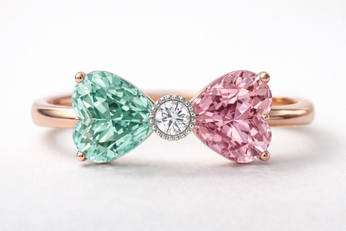MaPRE14's tweet photo. 左右違う色のリボンリング🎀になったら。

#ジュエリーデザイン
#リボン
#jewelrydesign 
#bowdesign https://t.co/dtQ79KNGG4