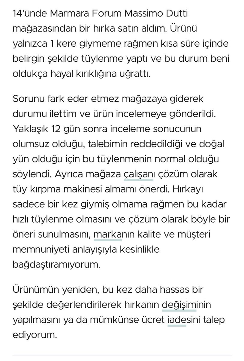 MerBaak's tweet photo. Aylardır tek bir dönüş sağlanmadı ,müşteri memnuniyetine önem vermeyen fiyasko bir firma . Bu tarz burnu havada firmalardan alışveriş yapmayalım  !  #Massimodutti #mağaza #marmaraforum https://t.co/4FWNwtCtFc