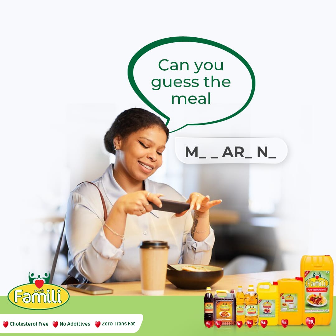 NosakFamili's tweet photo. Let’s have some fun 👀 Can you guess the meal?
Drop your answer below 👇
#NosakFamilioil #tgif #GuessTheMeal #wordtrivia https://t.co/aue2wZ2luP