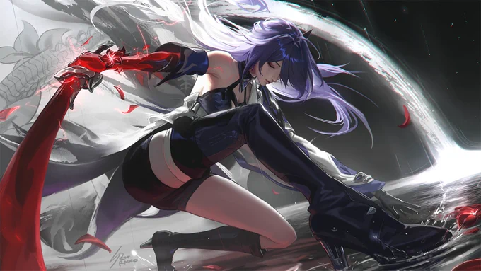 Fan art | Honkai: Star Rail - Acheron Artist:
