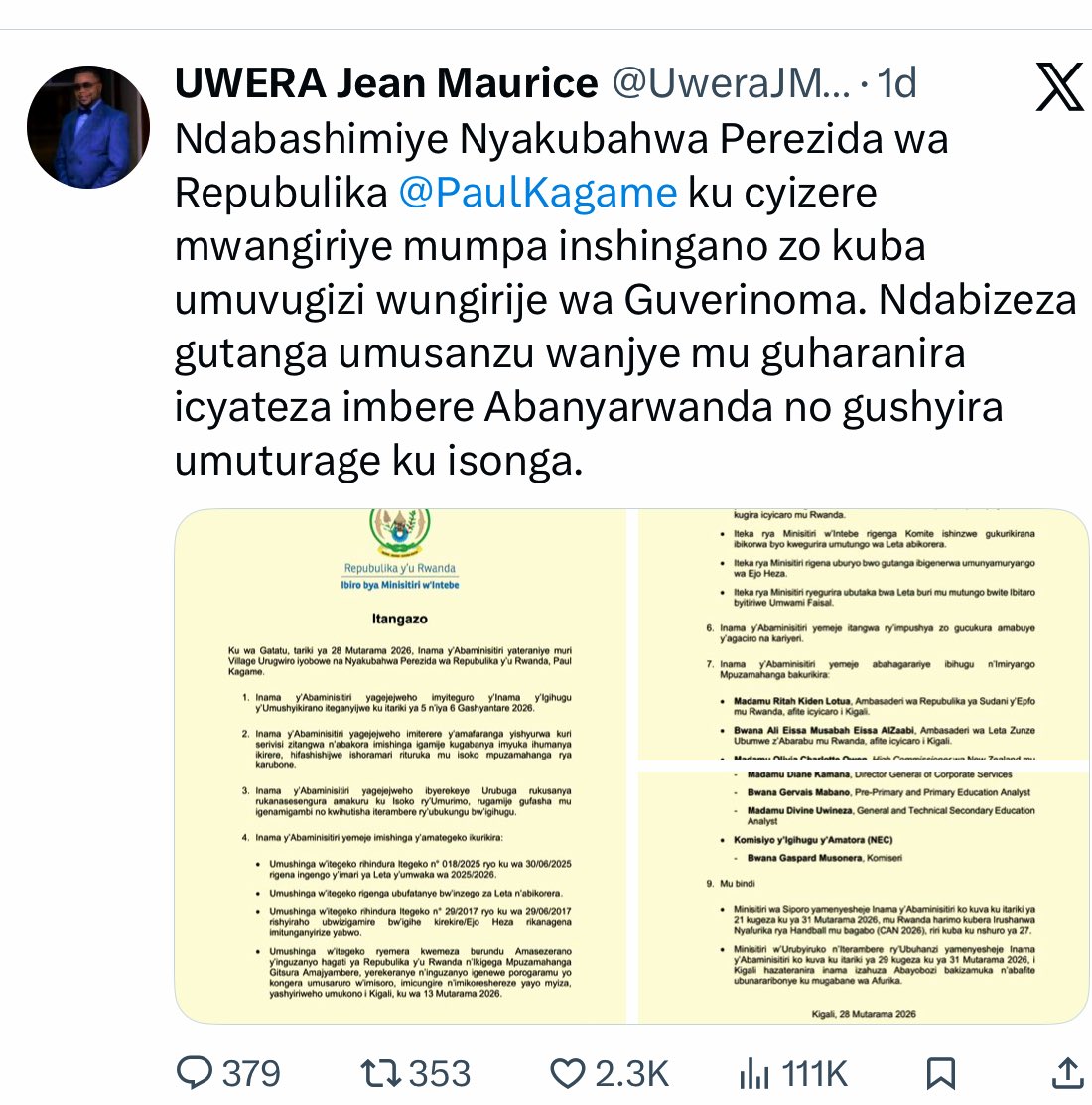 Mu Rwanda iyi ibigarasha vya Polo bihawe amabanga,bitegakwa kwandika twit yogufyeta mugisusu Polo 😀😀😀
