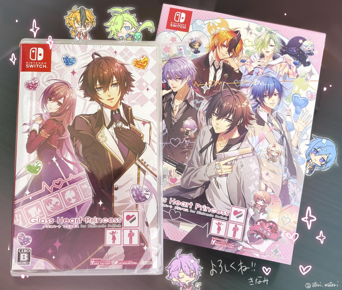 atori_matori's tweet photo. 『Glass Heart Princess for Nintendo Switch』
発売しました。どうぞよろしくお願いいたします💘
（きなみ名義です）
10年以上前の作品の移植になりますが、
初めましてのお嬢様も、お久しぶりなお嬢様も、楽しんで頂けましたら幸いです💖

#オトメイト #グラハSwitch #GHP https://t.co/d2MdG6PEf8