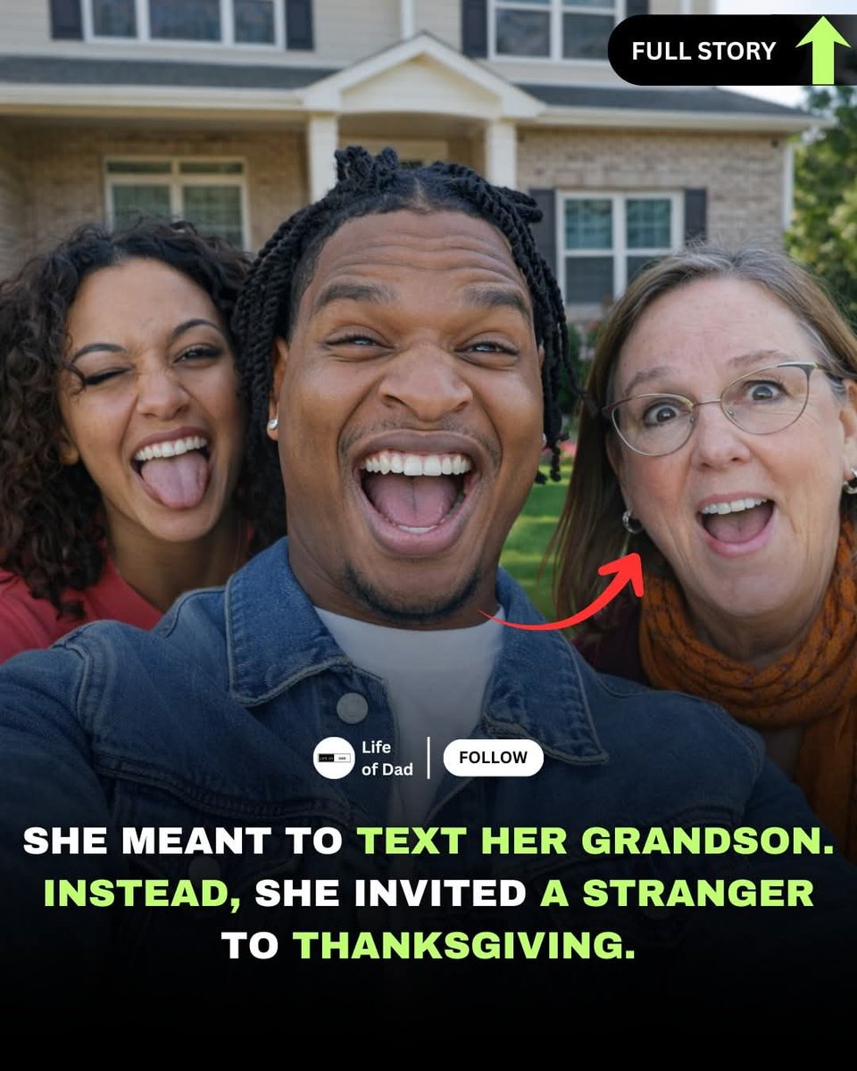 LifeofDad01's tweet photo. In November 2016, Wanda Dench, a grandmother in Arizona, sent a text message she had sent many times before. It was simple. She was inviting her grandson to Thanksgiving dinner.
The problem was the number was no longer his.
The message went to Jamal Hinton, a 17-year-old high school student who had never met Wanda and had no idea who she was. Confused but curious, Jamal replied asking who she was. Wanda responded honestly. She realized her mistake and apologized, explaining she thought she was texting her grandson.
Most conversations like that end right there.
This one didn’t.
Jamal sent a photo of himself and joked, asking if he could still come to Thanksgiving dinner even though he wasn’t her grandson. Wanda didn’t hesitate. She replied, “Of course you can. That’s what grandmas do. They feed everyone.”
Thanksgiving Day came, and Jamal showed up.
What could have been awkward wasn’t. They talked. They laughed. They ate. Jamal stayed for hours. He later said he felt welcomed in a way he didn’t expect, like he had walked into a family that didn’t ask questions before pulling up a chair for him.
When the day ended, they hugged and went their separate ways.
They didn’t stop texting.
The next year, they did Thanksgiving again. Then again the year after that. Photos of their dinners went viral as people followed the story online. Strangers expected it to be a one-time feel-good moment. It wasn’t. It became a tradition.
In 2020, Wanda’s husband Lonnie passed away. Jamal was there for her. He said she had become family long before the internet noticed. Wanda said Jamal filled a space in her life she didn’t know needed filling.
They kept showing up for each other. Birthdays. Holidays. Hard years. Good years.
By 2024, they had spent eight Thanksgivings together. What started as a wrong number turned into one of the most unlikely long-term friendships people had ever watched unfold in real time.
Wanda later said she never saw it as something special at first. She just didn’t believe in turning people away, especially on a holiday meant for gathering. Jamal said one decision changed the shape of his adult life.
No miracle.
No big lesson written on a wall.
Just a missed digit, a joke that landed, and two people choosing kindness instead of moving on.
One text went to the wrong phone.
And somehow, it ended up in exactly the right place.