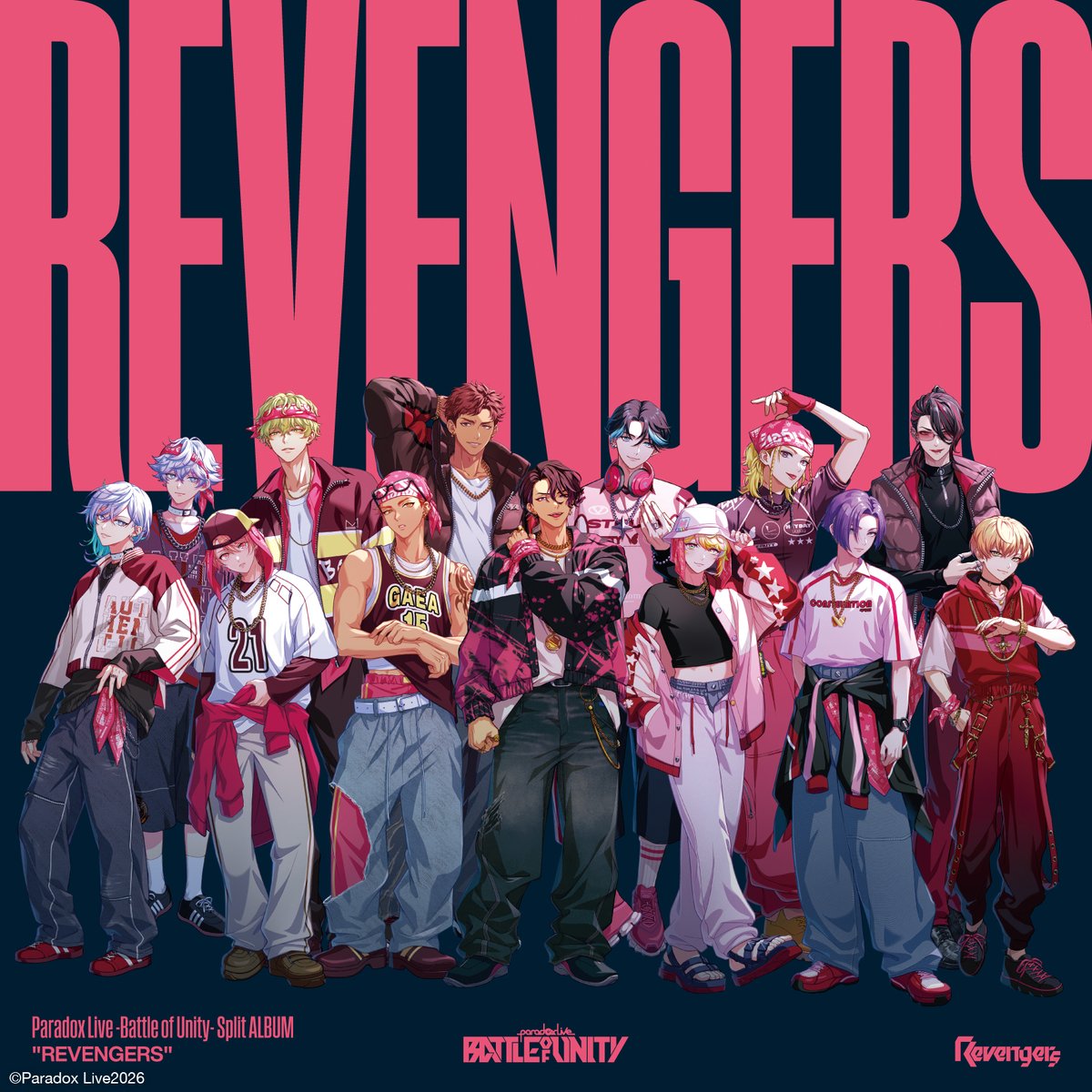 💽3/25発売
『Paradox Live -Battle of Unity- Split ALBUM "REVENGERS"』

ジャケットデザイン解禁!!📢

#パラライ 初の団体戦「Paradox Live -Battle of Unity-」に優勝したRevengersのスプリットアルバム💥
新曲に加え、ドラマパートも収録‼

📌CDご予約
paradoxlive.jp/discography/de…