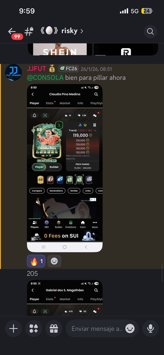 FutDanielito's tweet photo. 🚨PROFIT ALERT🚨

@Trading4Players no decepciona en TOTY 🔥🔥🔥

Impresionante el profit de nuestros chicos con todo tipo de movimientos.

Si queréis formar parte de nuestra comunidad poneros en contacto con nosotros.

Link grupo gratuito: https://t.co/S5wjcrOKaC https://t.co/JKa2YP2hUv