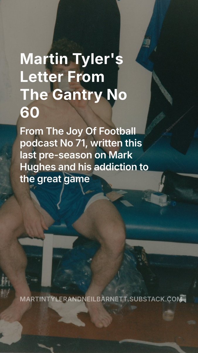Newly published on substack.com: Martin's Letter on Mark Hughes &amp; his journey to <a href="/officialcufc/">Carlisle United</a>, his other teams @ addiction to the great game. And Martin's abandoned journey to Carlisle. On our The Joy Of Football site
open.substack.com/pub/martintyle…
<a href="/TheJOF/">The Joy of Football Podcast</a> 
<a href="/ManUtd/">Manchester United</a>