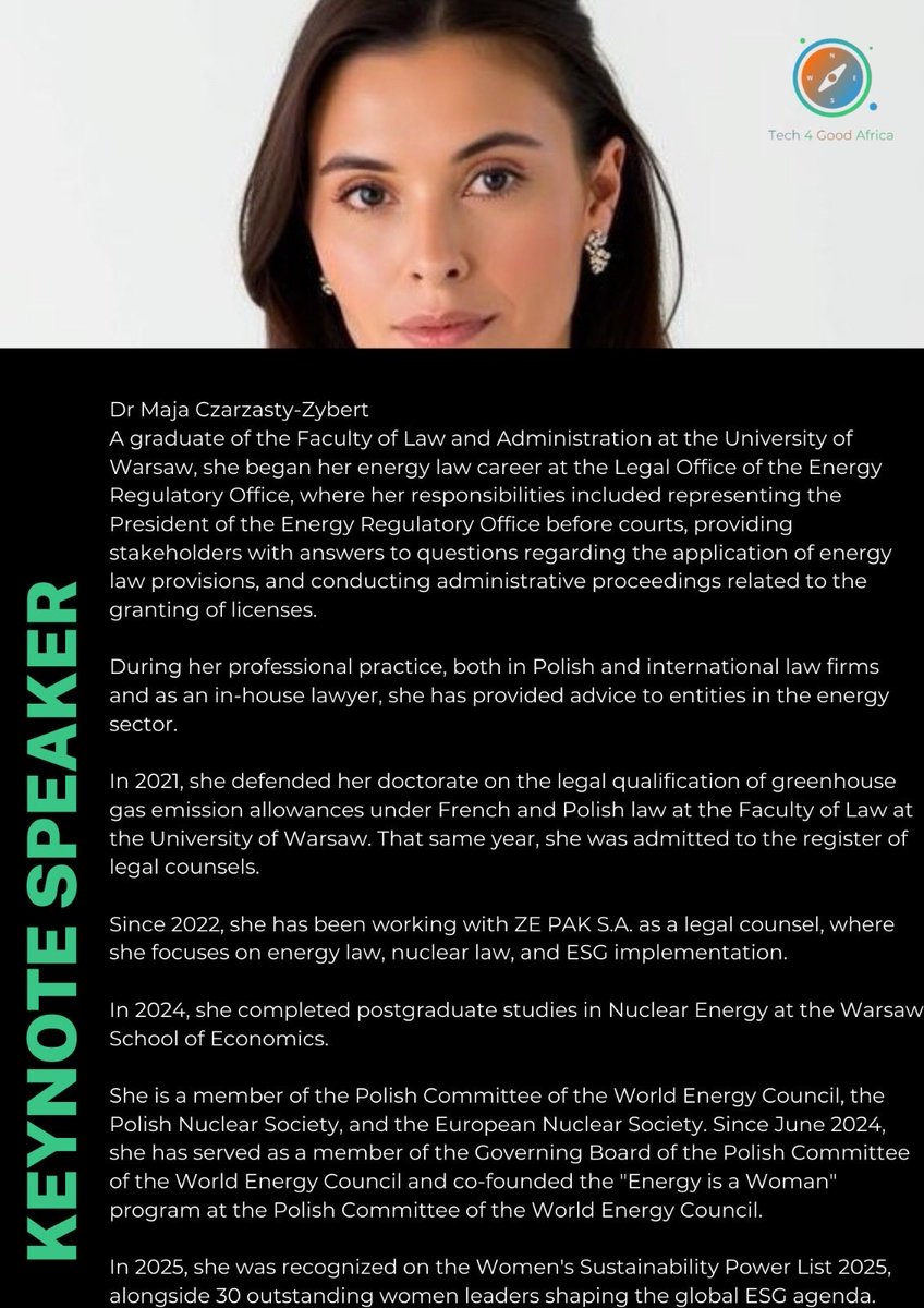 Tech4GoodAFRICA's tweet image. ESG in Tech 2.0 kicks off with powerful conversations on January 31st

Join Dr. Maja Czarzasty-Zybert and Ibrahim Jimoh as they share practical insights on turning ESG from frameworks into real-world action across tech and business.

#ESGInTech #Tech4GoodAfrica #SustainableTech