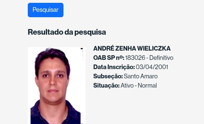 enf_intensiva's tweet image. Esse é ANDRÉ ZENHA WIELICZKA, advogado que foi INDICIADO por coagir o porteiro Bruno. Ele é pai de um adolescentes investigados. A @oabsaopaulo deveria se pronunciar.

JUSTIÇA POR ORELHA
#quebradesigilo #QuebraDeSigiloJá