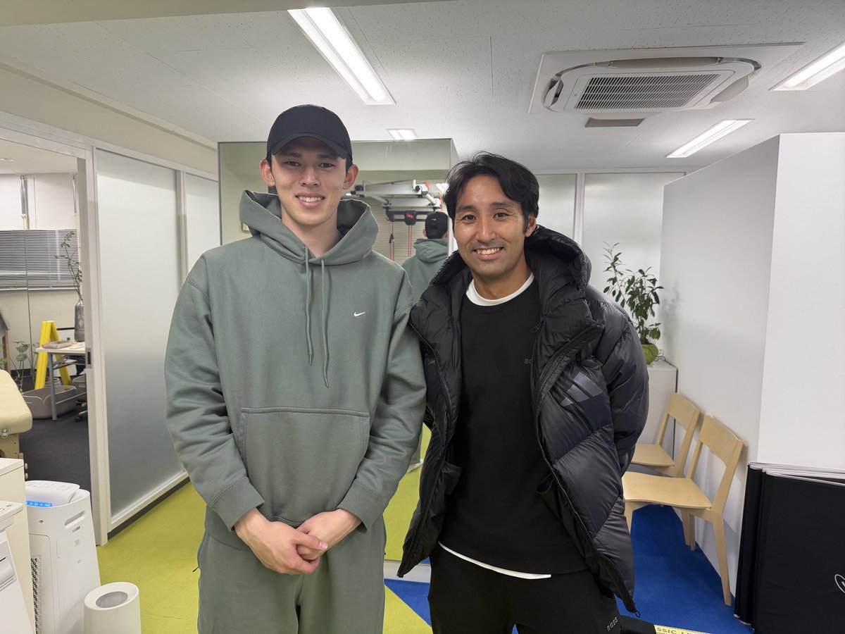 先日、コンディショニング施設で佐々木朗希選手に会いました！ 今