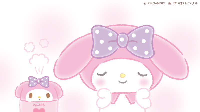 <a href="/Melody_Mariland/">マイメロディ【公式】</a> After finishing all the weekdays' work, recharge your skin with moisture is really important, right? ♡ 🥰✨🫧🩷🐰💖🫧✨