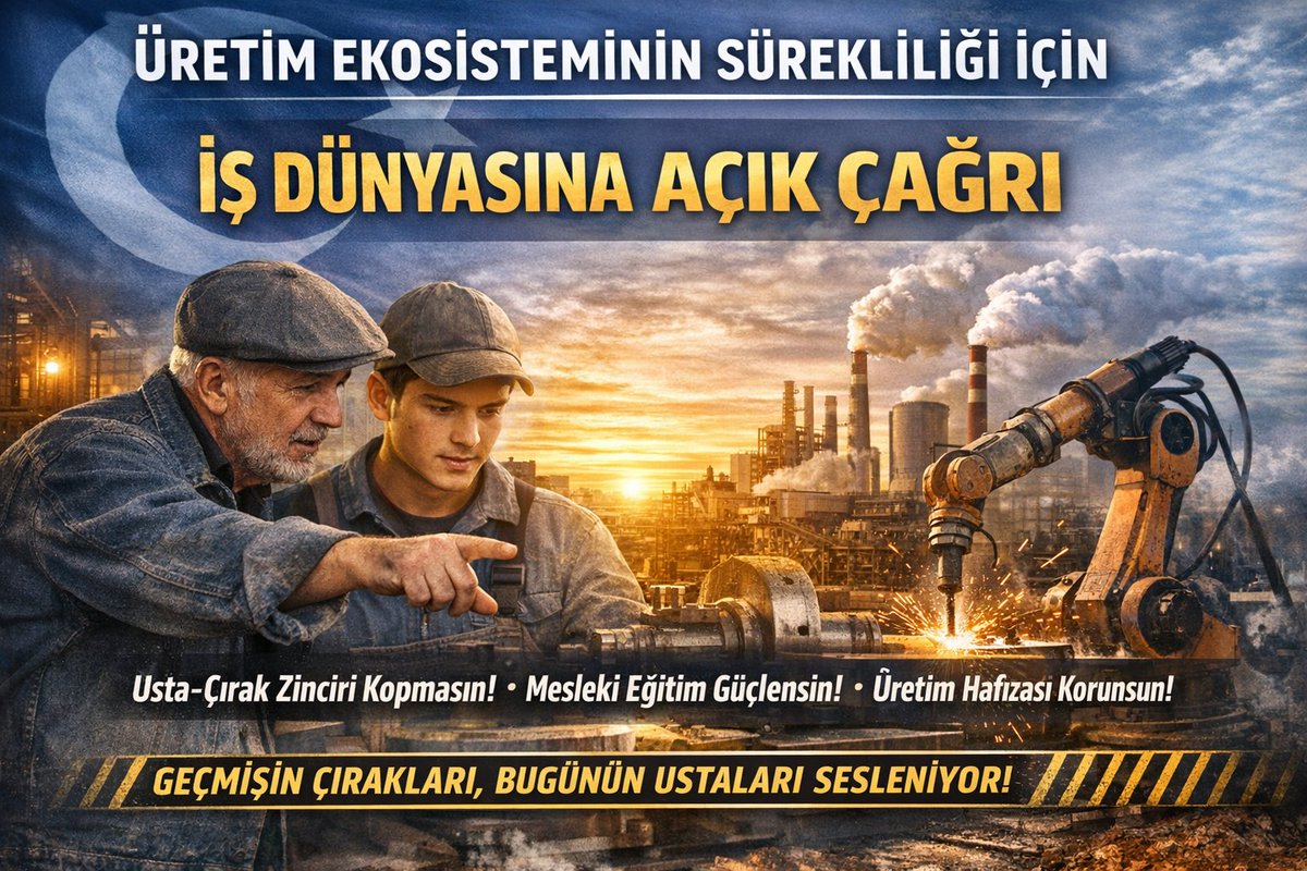 İnsan kaynağı üretimin kalbidir.
Sayın: <a href="/_cevdetyilmaz/">Cevdet Yılmaz</a>
Sayın: <a href="/B_Palandoken/">Bendevi Palandöken</a>
Sayın: <a href="/RHisarciklioglu/">Rifat Hisarcıklıoğlu</a>
Sayın: <a href="/isikhanvedat/">Prof. Dr. Vedat Işıkhan</a>
Sayın: <a href="/SekibAvdagic/">Şekib Avdagiç</a>
Sayın: <a href="/seyit_ardic/">Seyit Ardıç</a>
Sayın: <a href="/mbuyuksimitci/">Mehmet Buyuksimitci</a>
<a href="/Tisk_kurumsal/">TİSK</a> &amp; <a href="/tcmeb/">Millî Eğitim Bakanlığı</a>

Üretim Ekosisteminin Sürekliliği İçin: Geçmişin Emeği, Geleceğin