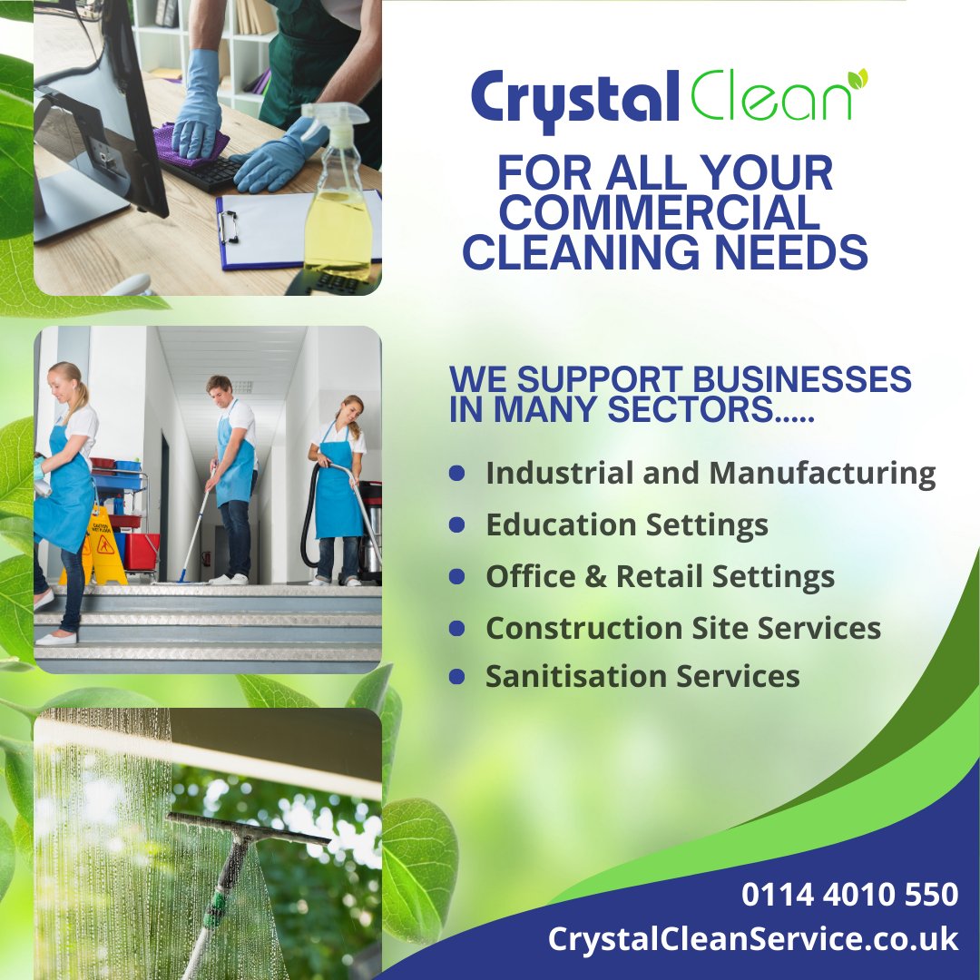 CrystalClean_HQ's tweet image. 🌟 A Clean Space = A Positive Experience 🌟

From dust-free floors to sparkling displays and hygienic workstations, a professionally cleaned office or shop can elevate your brand and protect your team. 🧹🛍️

#CleanWorkplace #RetailReady #CrystalClean #ProfessionalCleaning