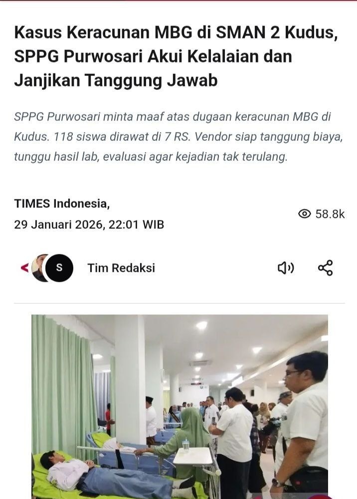 Mari cerdas sikapi SMAN 2 Kudus. Siapapun pelakunya, mereka ingin kita gaduh. Jangan kasih mereka panggung!
