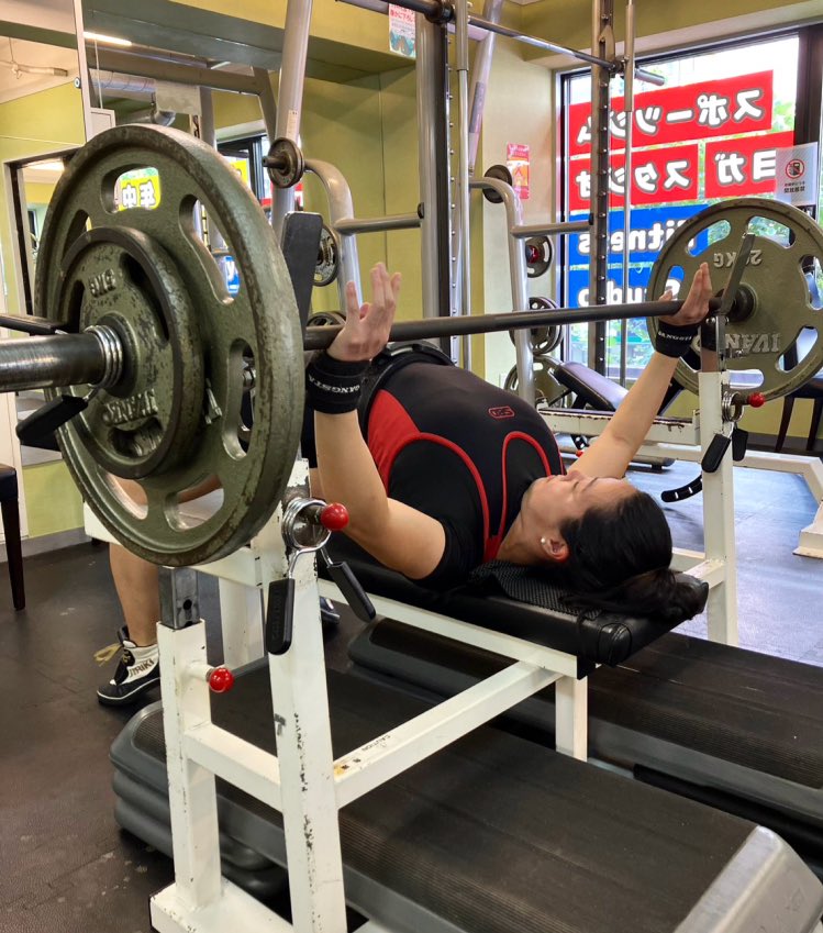bench press🔥
 #benchpress #monkeygym #workout #followme #ベンチプレス #モンキージム