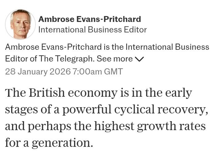 McardleTrevor's tweet image. Yesterday the ONS said that homicides are at the lowest level for 50 years

In November NHS data revealed 2nd largest fall in waiting list numbers in 15 years

Now the Telegraph (yes, the Telegraph) are predicting highest growth rates for a generation

Britain isn’t “broken”