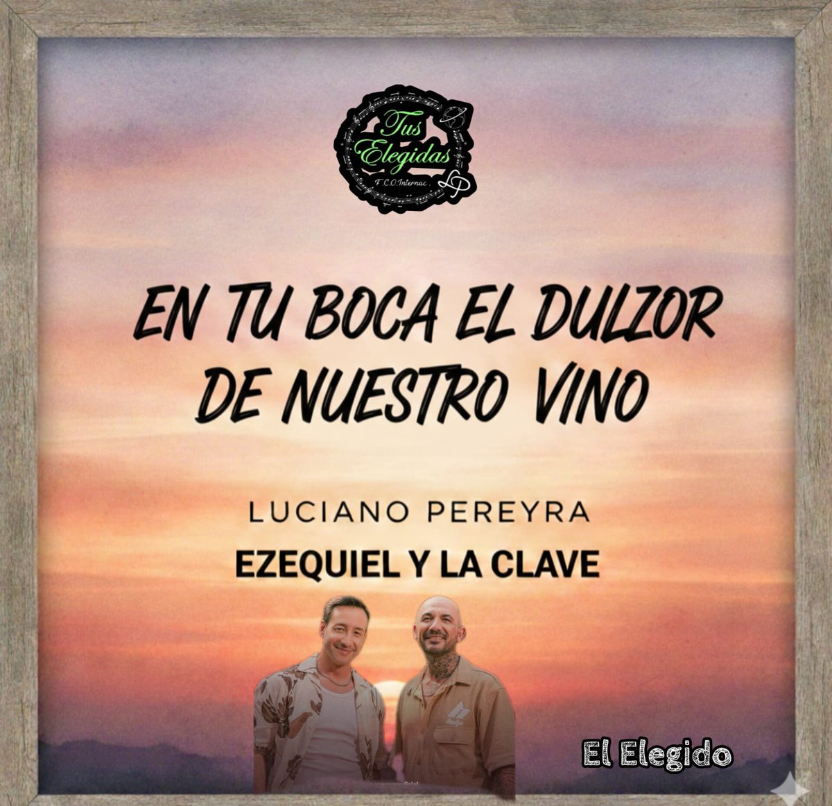 Se está terminando enero, es viernes y re da para escuchar esta versión #ElElegido 
<a href="/LucianoPereyra/">Luciano Pereyra</a> 
#ezequielylaclave 
youtu.be/NTWjjp4UDCY?si…