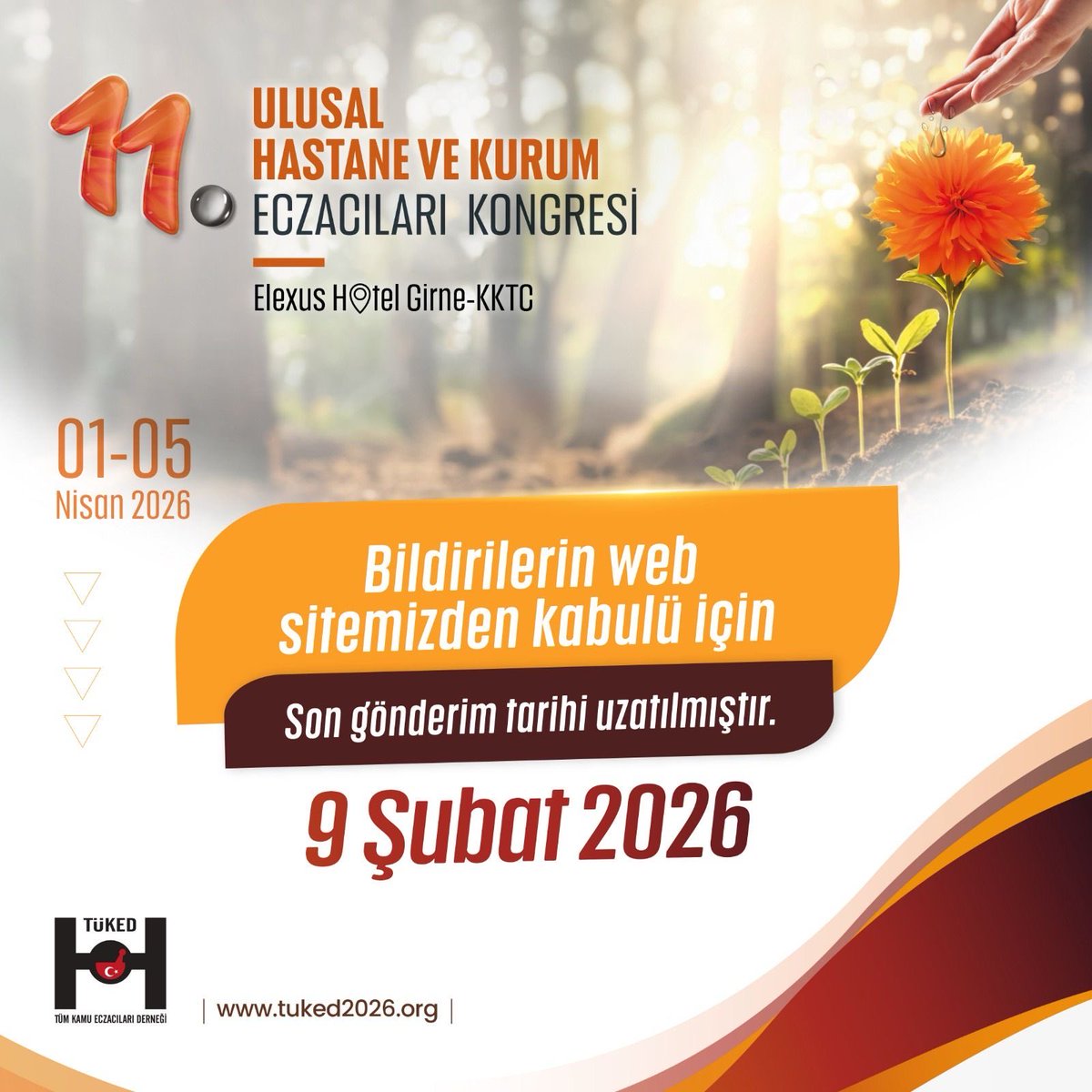 tuked_'s tweet photo. 📣 BİLDİRİ GÖNDERİM SÜRESİ UZATILDI
✨ Son tarih güncellendi
🗓 9 Şubat 2026
 https://t.co/sC8ivzZhzE https://t.co/JSPnxg0VOI