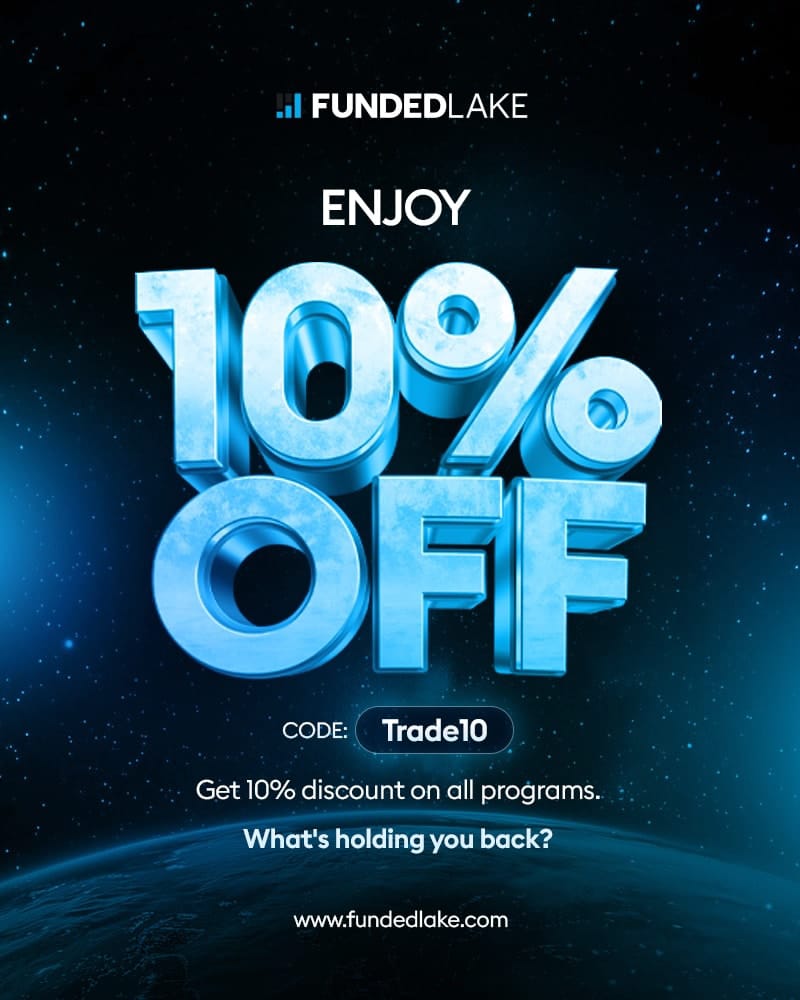 Save 10% on your funding journey with FundedLake!
Use code TRADE10 and enjoy 10% OFF all programs. 
What’s stopping you?

#FundedLake #GetFunded #TradingDeals #PropFirm