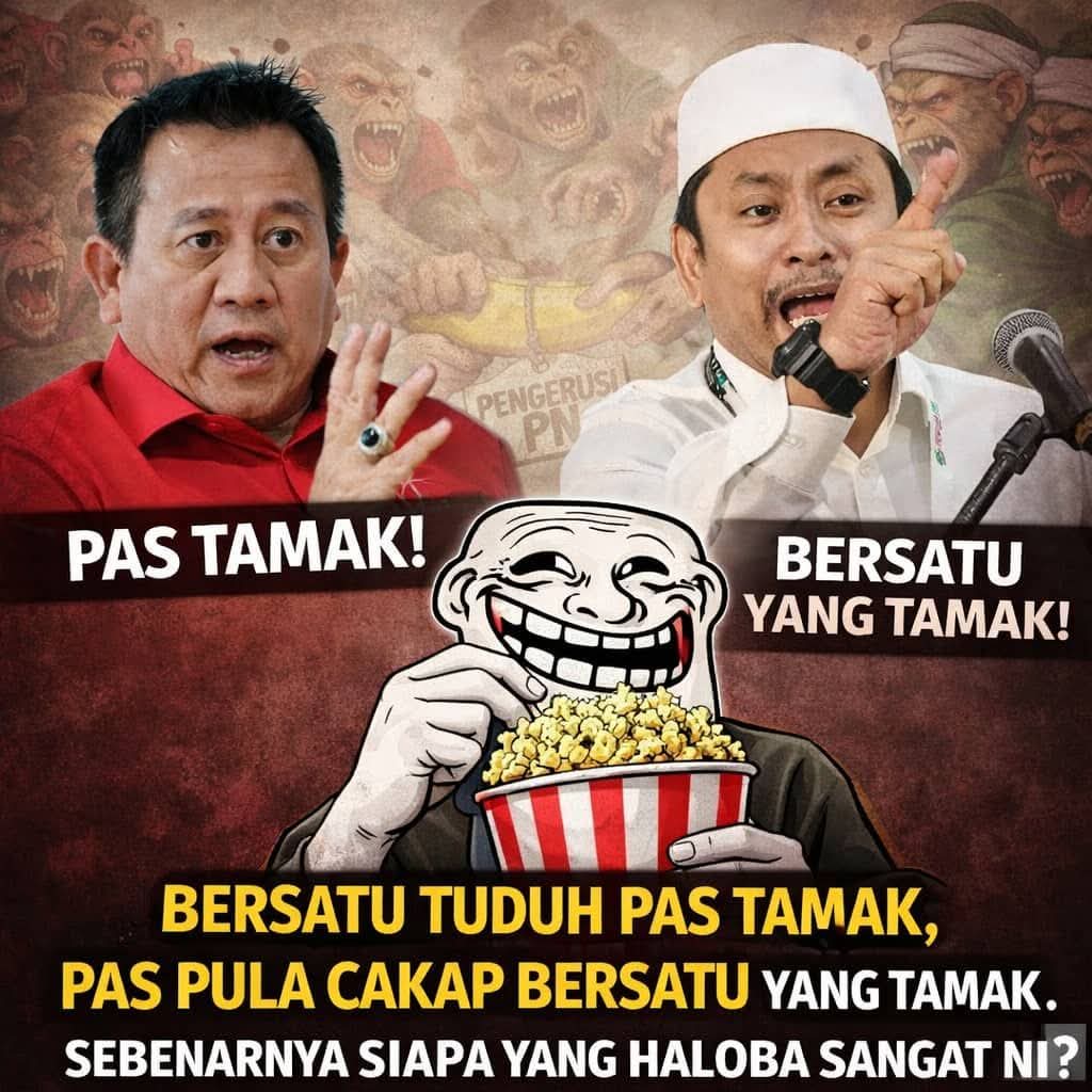 Gadolah dulu... Kalau dah tau siapa sebenarnya yang tamak, jangan lupa update kami 😌

#satira