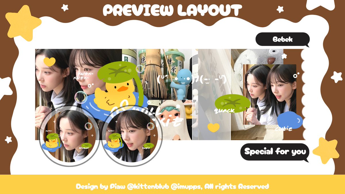 kittenblub's tweet image. 🍮💬 Help RT { Any interaction are appreciated! 🐣}

Layout Keonho Seonghyeon Karina Winter bestie / couple bisa ditake skrng melalui dm / tele &amp;gt;3&amp;lt;✨️💌 

📌 Price 17k / each aja♡ bisa by req juga, untuk katalog cp couple lain bisa check tele yaa #zonauang
