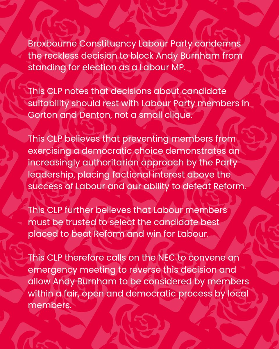 Broxbourne Labour tweet media