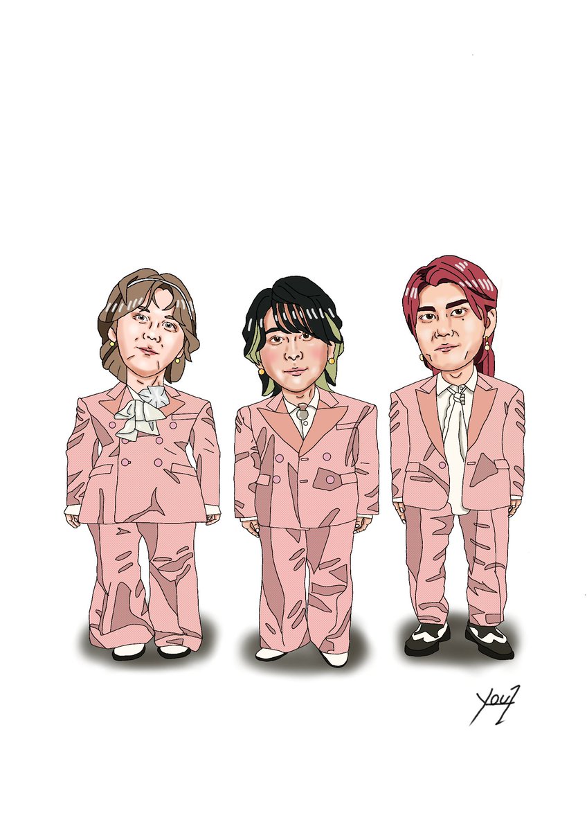 ミュージシャンを描いてみました。 #デジタル画 #似顔絵 #ibispaintx