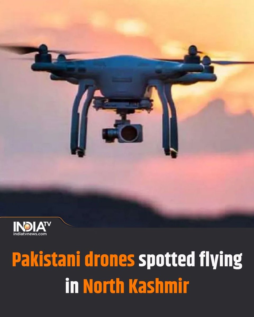indiatv's tweet image. Pakistani drones spotted flying in North Kashmir, Indian Army retaliates with warning fire

Read more here:
tinyurl.com/33u7ujvw

#pakistanidrones #indianbordersecurity #indianarmy #RashtriyaRifles #NorthKashmir