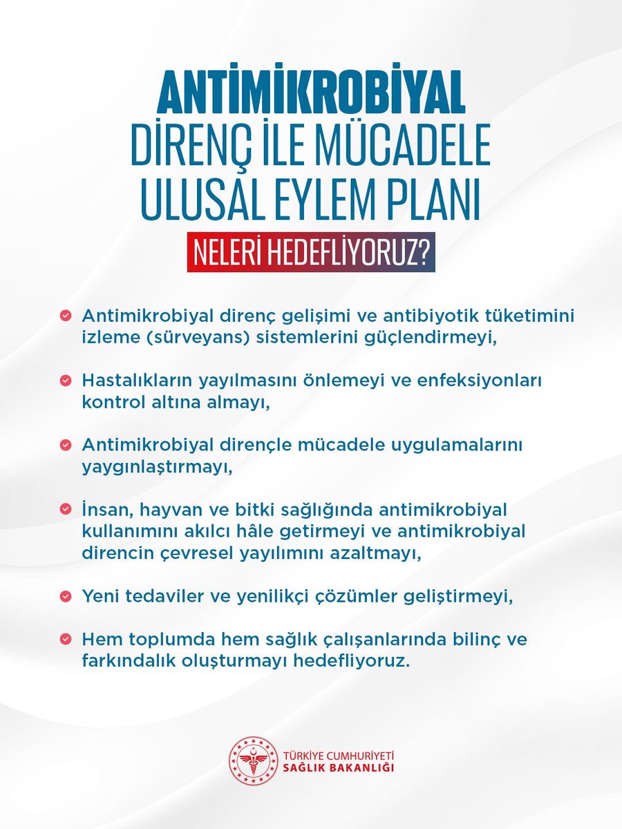 Antimikrobiyal Direnç ile Mücadele Ulusal Eylem Planı yayımlandı.