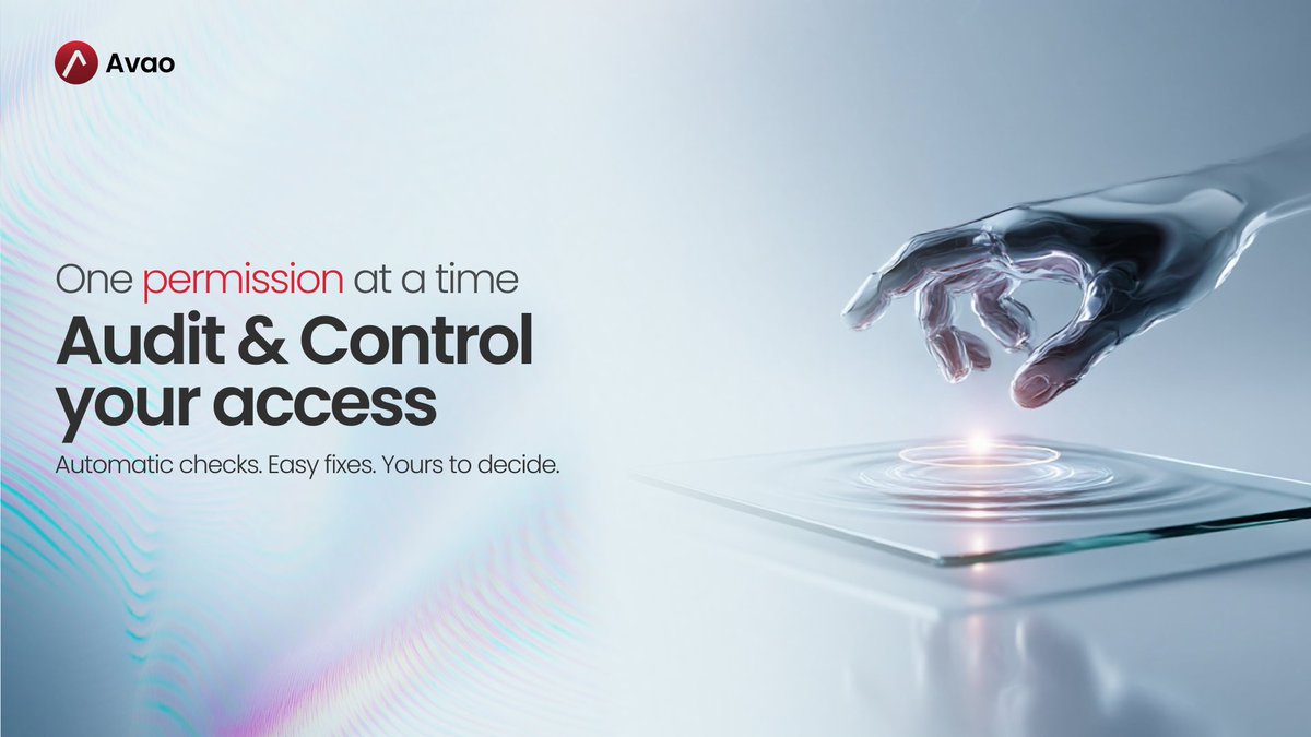 🛡️Privacy leaks happen one small permission at a time.

Apps ask for access they don't need, and most users click yes without thinking. 

Avao audits permissions automatically, flags risky ones, and lets you tighten rules with one tap.

✅True privacy means saying no before it