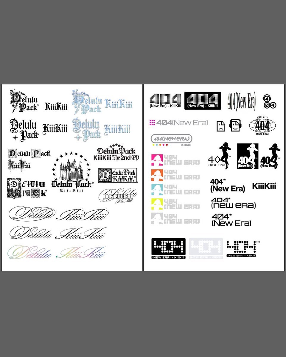 kiiikiiibase's tweet photo. KiiiKiii's creative team (9imyen) instagram update

logos &amp; prop designs for @We_KiiiKiii 

#KiiiKiii #키키 https://t.co/QoZkDbwavE