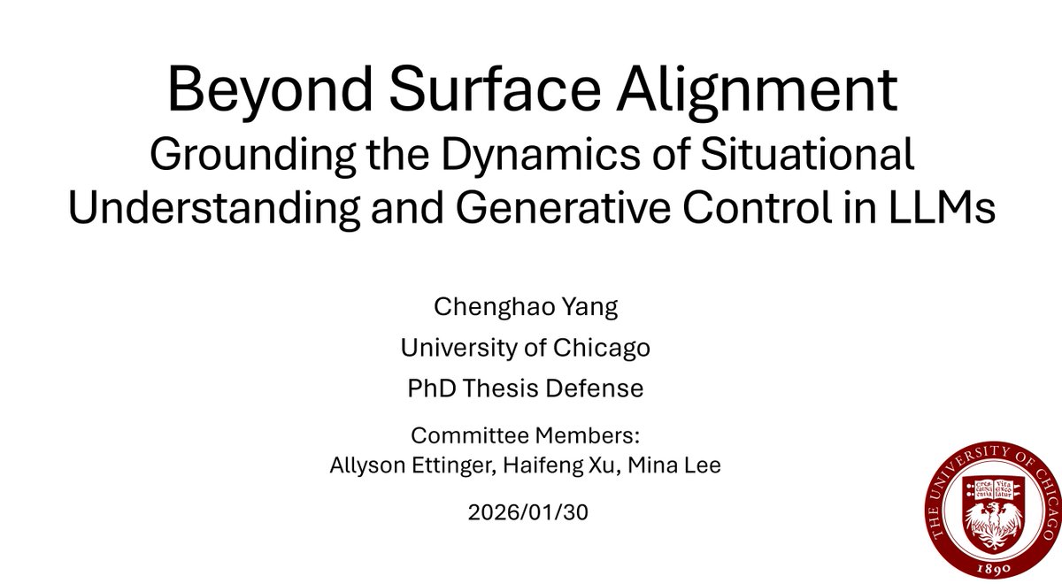 Chenghao Yang tweet media