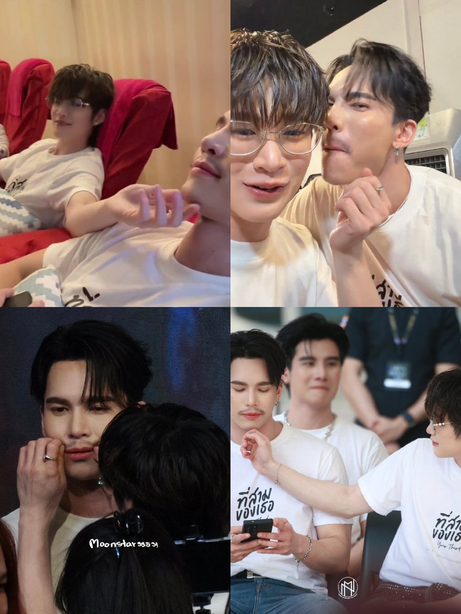 The baby is obsessed with Daddy's mustache 🤭💙💖

#YourThirdSeries #MaxNat 
MAXNAT WITH YOUR THIRD