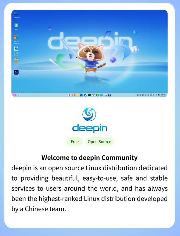 linux_deepin's tweet photo. #deepin: A beautiful, user-friendly, and open-source #Linux operating system. https://t.co/gTPPSIjwbM