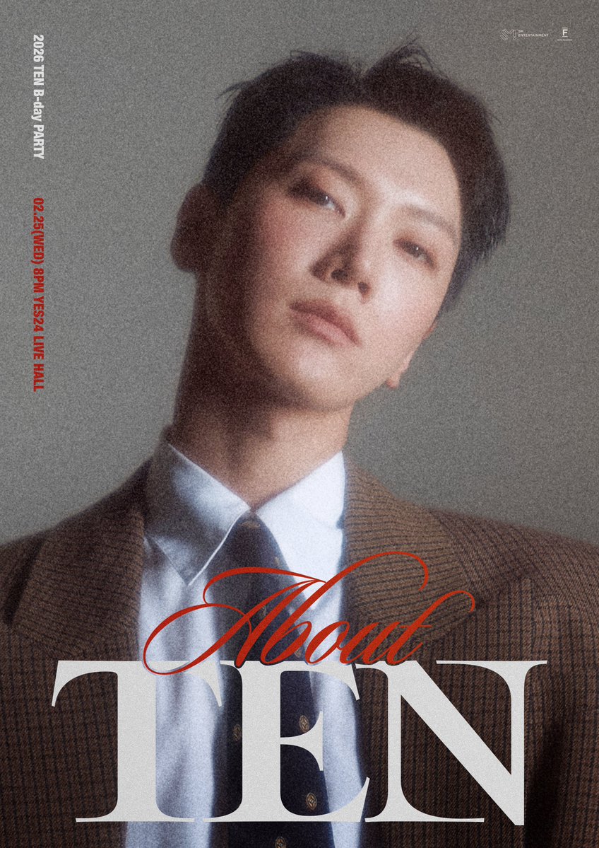2026 TEN B-day PARTY [About TEN]

📅2026.02.25(WED) 8PM (KST)
📍YES24 LIVE HALL

오픈공지
🔗weverse.io/wayv/notice/33…

예매&amp;입장 주의사항
🔗weverse.io/wayv/notice/33…

#TEN #李永钦 #텐 
#NCT #WayV #威神V
#TEN_BDAY_PARTY #AboutTEN