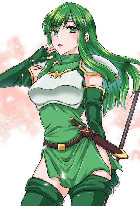 三姉妹ではパオラ姉さん推し!SFC版の顔グラが美人で特に好き 三姉妹推しの友人へ捧ぐ落書き #FE