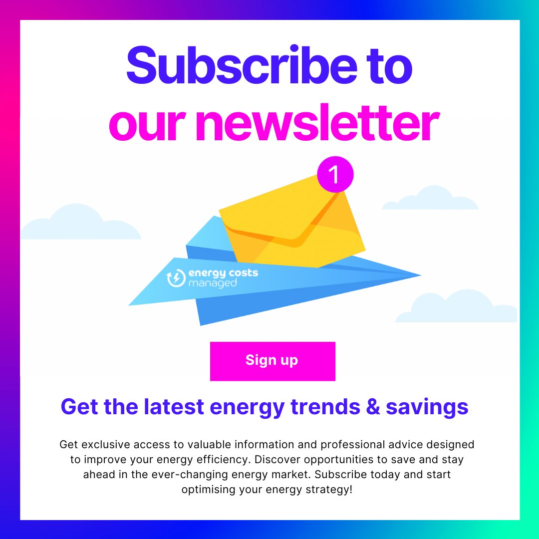 EnergyCostsMLtd's tweet photo. Our weekly newsletter goes out at 2pm today, packed with the latest energy news, real client savings and insight into additional products and services that could help reduce your costs. Don’t miss out subscribe today - https://t.co/FkaBJd9zqR https://t.co/nqaSiAUNGm