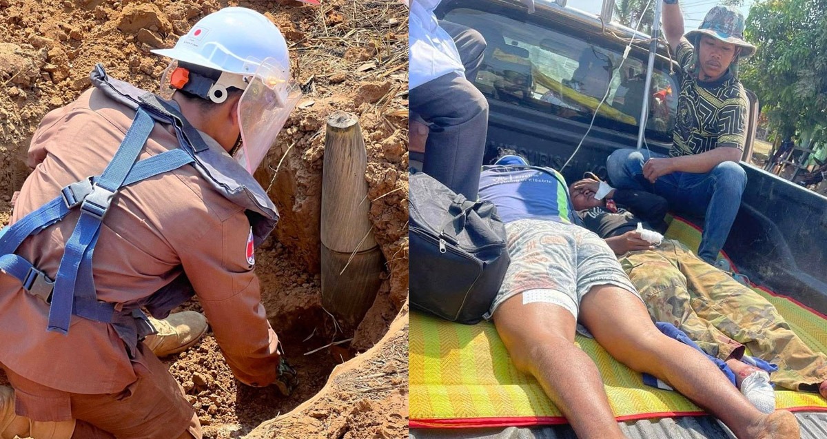 បុគ្គលិក​ក្រុមហ៊ុន​ត​បណ្ដាញ​អគ្គិសនី SN បី​នាក់​រង​របួស​ធ្ងន់​និង​ស្រាល ដោយសារ​ដើរ​ជាន់​គ្រាប់បែក​ចង្កោម​របស់​ថៃ cambodiadaily.com/2026/01/30/16/…