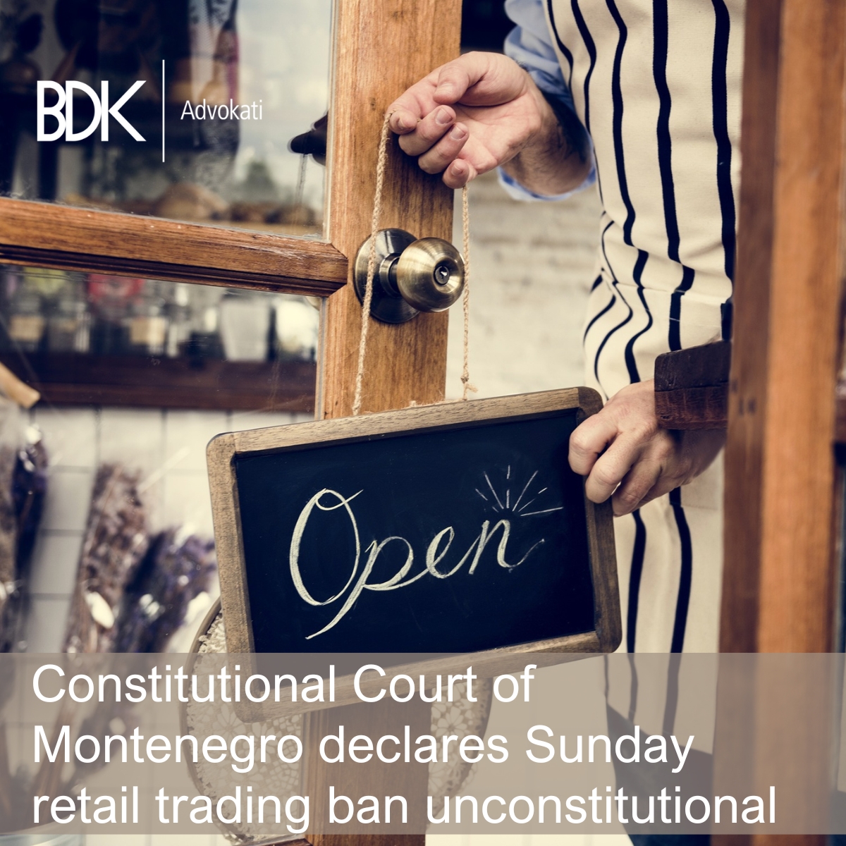 On 28 January 2026, the Constitutional Court of Montenegro declared Sunday trading ban unconstitutional. 

Read our insight here: bdkadvokati.com/constitutional…

#Montenegro #ConstitutionalCourt #Retail #SundayTrading