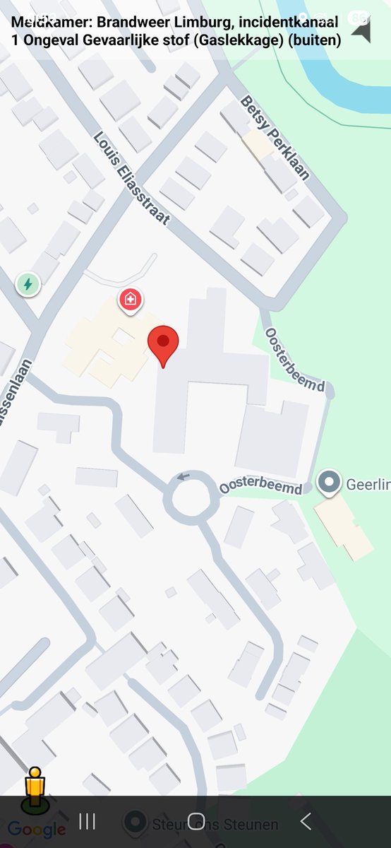 Gaslekkage op de Louis Eliasstraat in Valkenburg