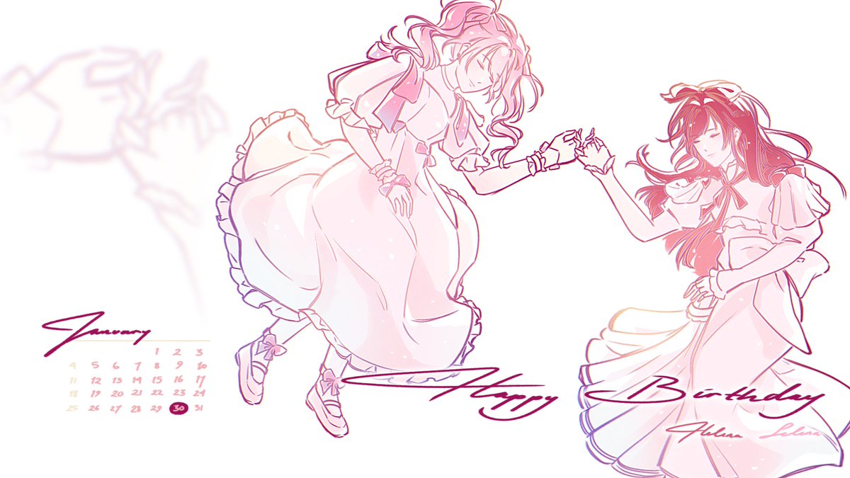 They're attracted to pinky promise, protect each other at all costs. Happy birthday Helena Selena 🎂

Dan terima kasih untuk semua orang yg menemani perjalanan Ao selama 2 tahun ini. Mari kita terus berkarya sampai tahun-tahun berikutnyaaa o⁠(⁠(⁠*⁠^⁠▽⁠^⁠*⁠)⁠)⁠o