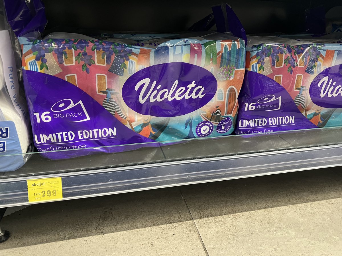 E kad smo dočekali da toalet papir ima “limited edition”😂🤡