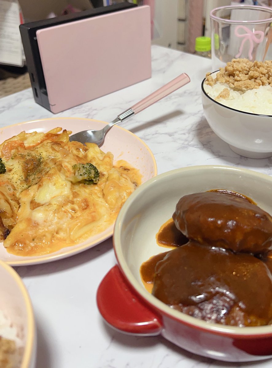 lvvl471's tweet photo. 最近の自炊ご飯>⩊<✨ https://t.co/usk8IWSMdC
