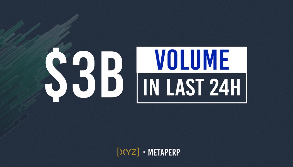 $3Billion in 24 hours

Massive congrats to <a href="/tradexyz/">trade.xyz</a> on reaching a new ATH Daily Volume

Incredible to witness such growth and scale in the current market. Keep building