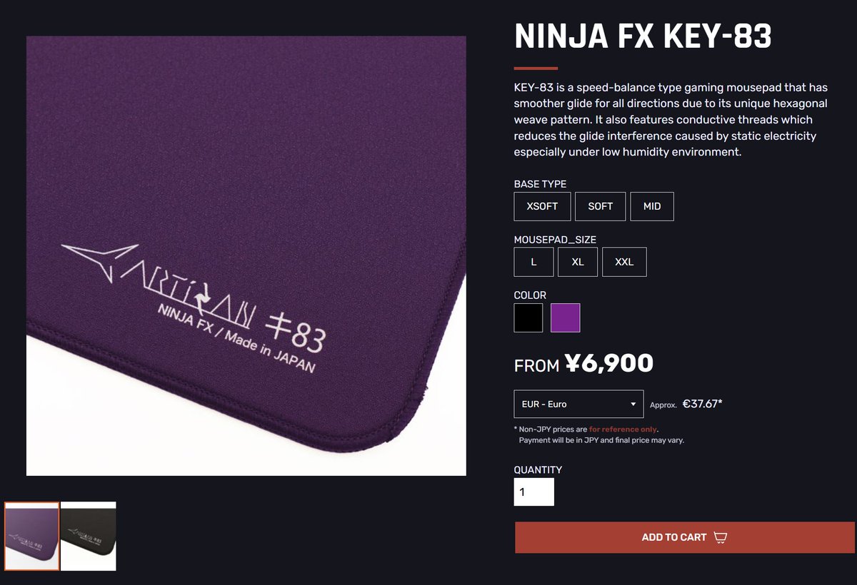 ARTISA NINJA FX キ83 MID XLパープル While I edit all the photos I took at @CES, here is the Artisan