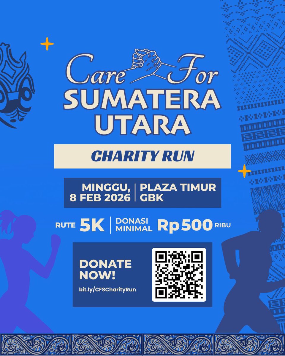 Lets help our brothers and sisters at Sumatera Utara who were hard hot by the disaster end of last year and join our charity run on 8 Feb. Register for the charity run and donate at the link below. Just because we don’t hear or see about the Tapanuli disaster anymore doesn’t mean