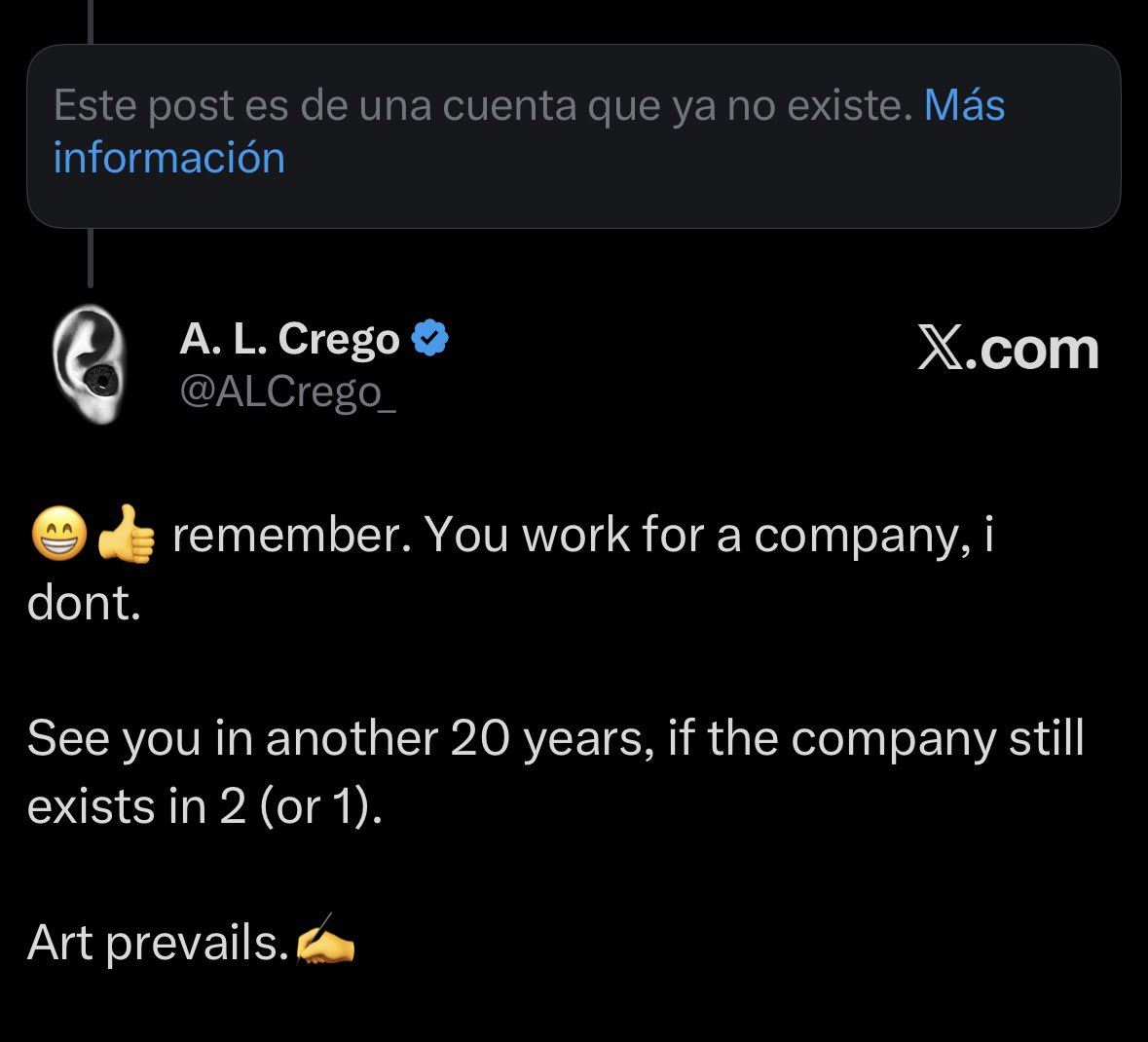 A. L. Crego tweet media