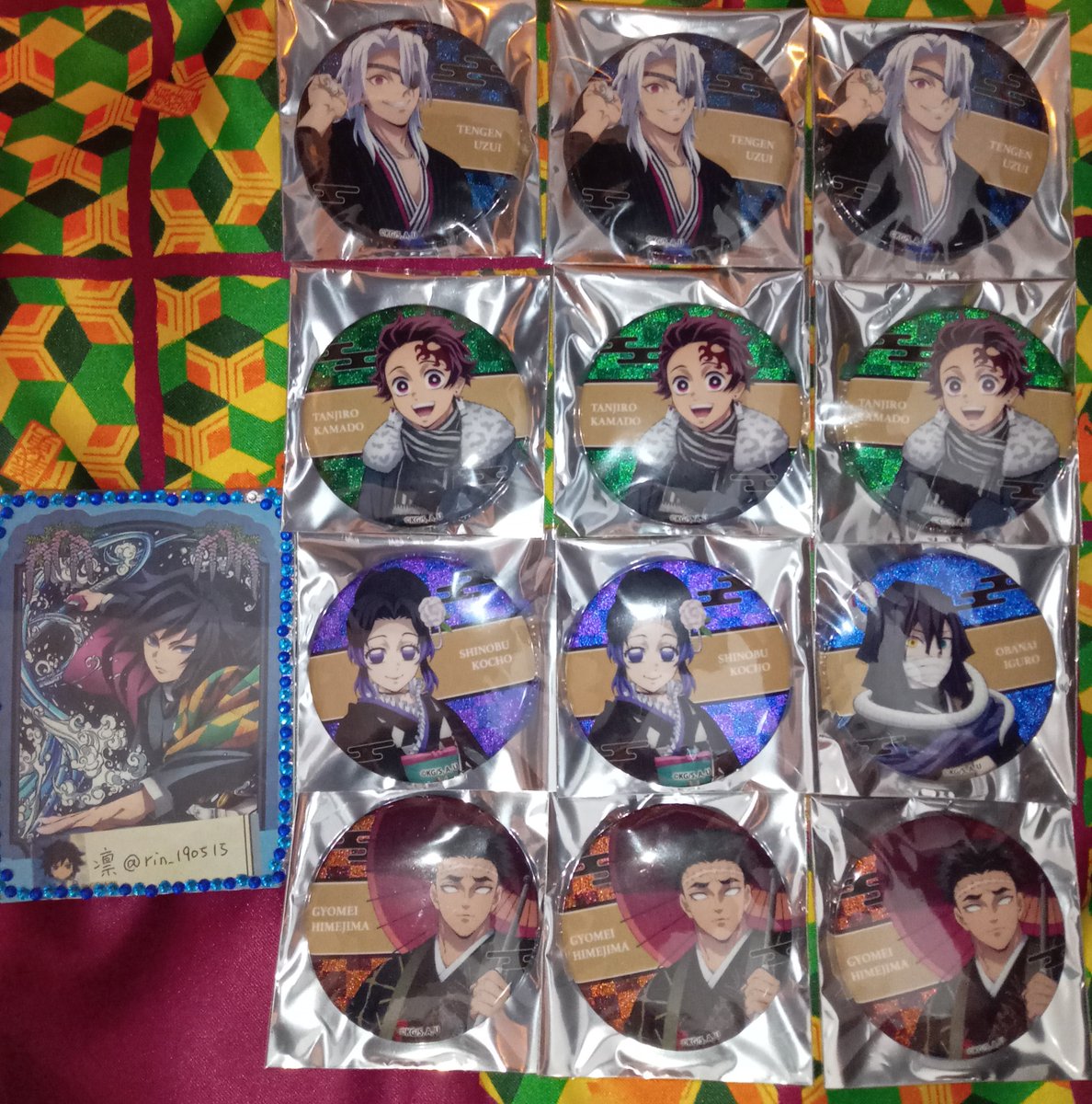 交換/譲渡】鬼滅の刃 鬼滅の奏宴in横浜 グリッダー缶バッジ 譲)実弥