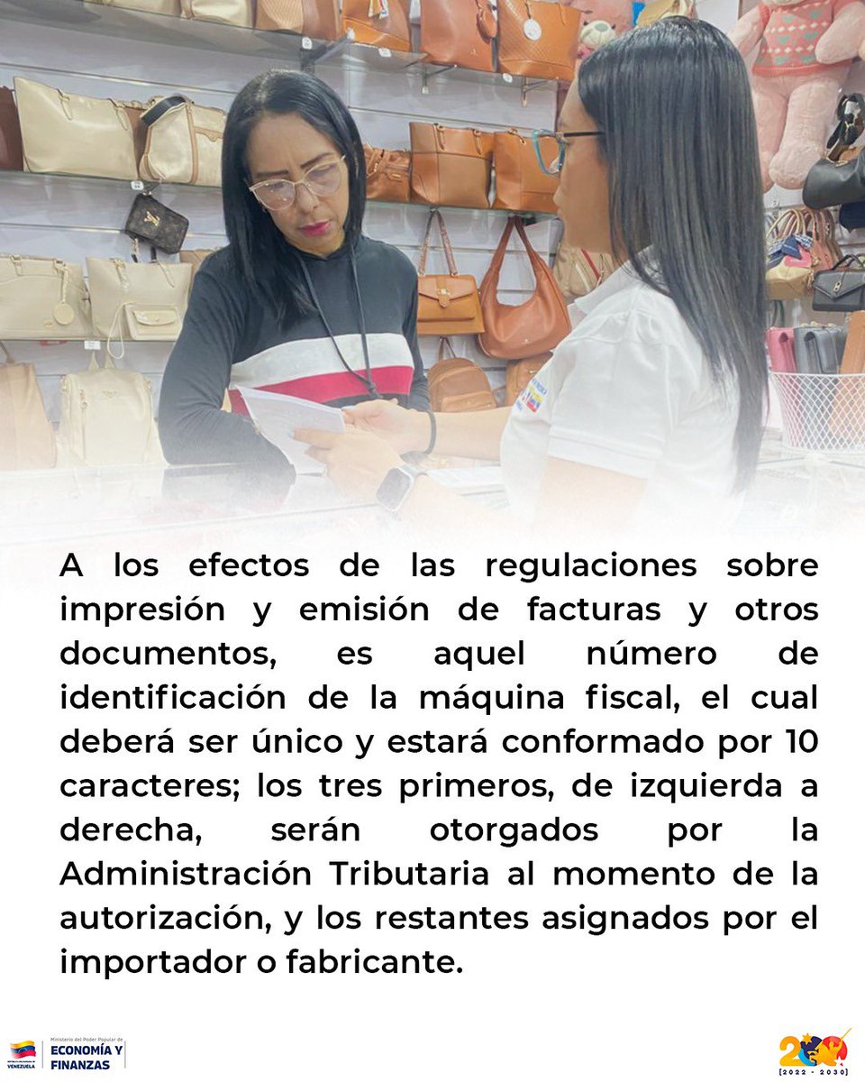 SENIAT_Oficial's tweet photo. Número de Registro de la Máquina Fiscal 🇻🇪❤️

Para efectos de las regulaciones sobre emisión de facturas en Venezuela, este número es la identidad única de tu equipo fiscal.

#Seniat #Venezuela https://t.co/LrnVSuHT7E
